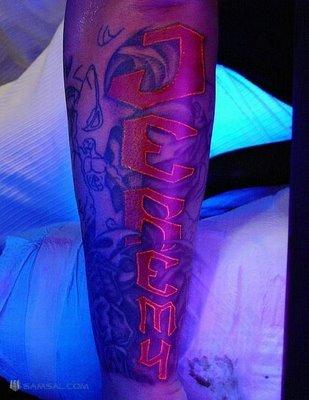 Ultraviolet tattoo are