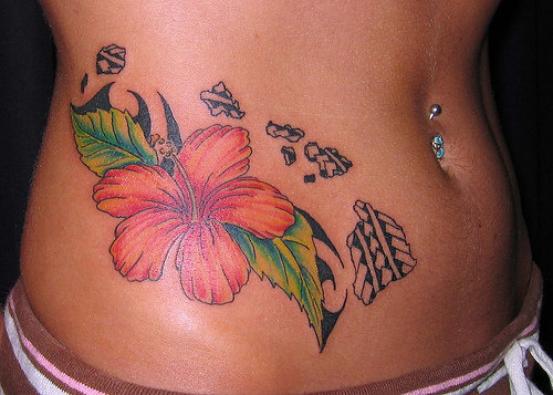 The Meanings Of Flower Tattoos Tribal In the western regions rose tattoos 