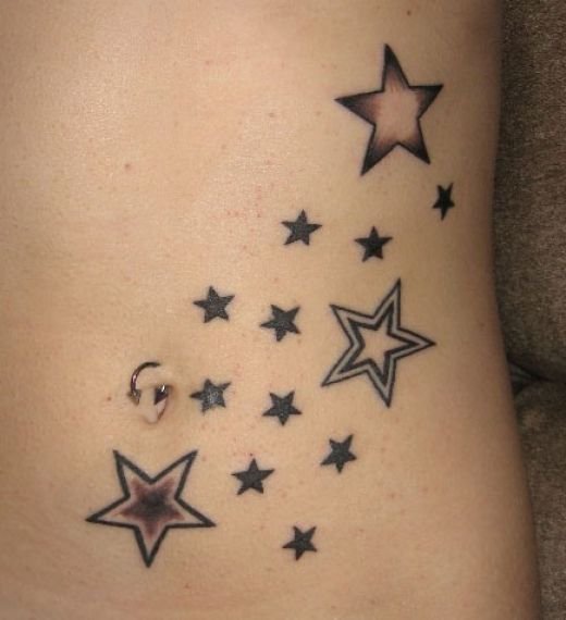 In general star tattoos represent positivity dreams and high ambitions