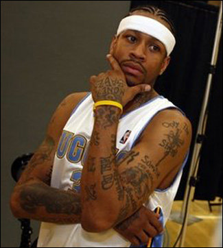 Allen Iverson Tattoos on Allen Iverson Tattoos