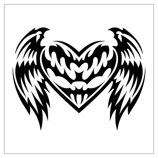Heart tribal tattoo celebrity