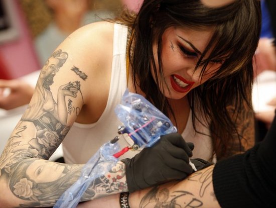 celebrity women Tattoo on body Collection Kat VonD 
