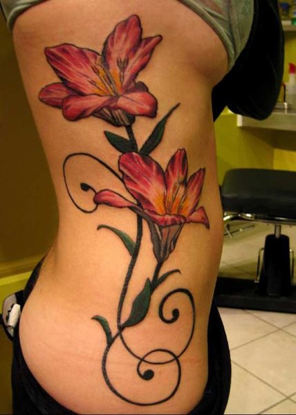 Keep in mind however that different colors and flowers on tattoos will 