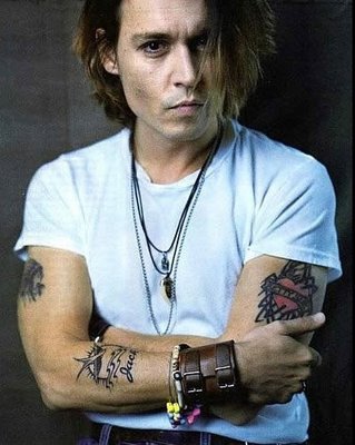 johnny depp chest tattoos. Johnny Depp Tattoos