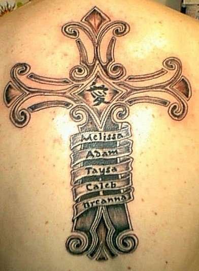 cross tattoos for men on back. cool crosses, cool cross tattoos