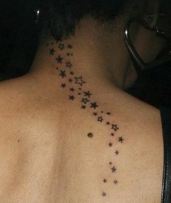 Here are some pretty cool star tattoos for you includingfairy moons and 